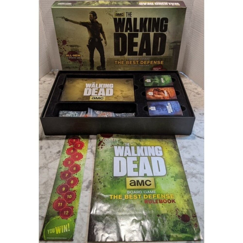 The WALKING DEAD AMC Board Game The Best Defense Co-Operative 15 & Up Cryptozoic